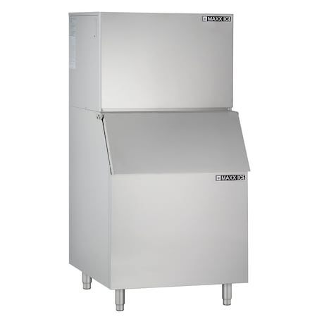 Maxx Ice Modular Ice Machine, 30 in.W, 460 lbs, Full Dice Ice Cubes, 30 in.W, 400 lbs, Stainless Steel MIM452B